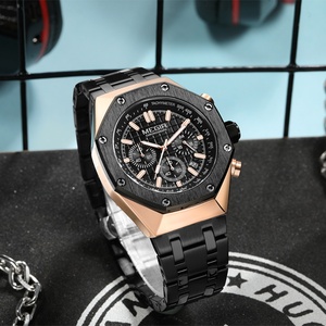 นาฬิกา Megir 2213 ยี่ห้อดัง รุ่น Octagon คุณภาพสูง ตัวเรือนสแตนเลสสตีล สำหรับผู้ชาย ระบบควอตซ์ - Product Image 4