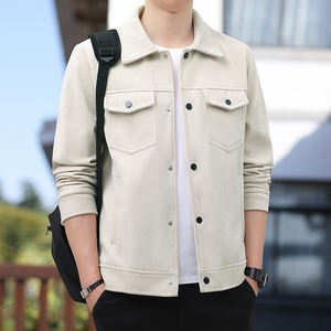 Sudadera con capucha de poliéster cortavientos para hombre, estilo casual y holgado, con cremallera larga, de color liso, de la marca americana ODM. - Product Image 4