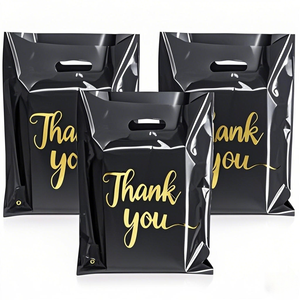 カスタムロゴ印刷されたリサイクル可能なビニール袋布カラープラスチックショッピングバッグ店包装袋 - Product Image 4