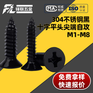 Tornillos Autorroscantes Phillips de Acero Inoxidable 304 Fenglian Negros, Grado A2 70, para Uso Industrial - Product Image 4