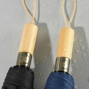 Dd3847 Automatic <b>Windproof</b> Custom Gift Box Lightweight Strong Uv Protection Rain <b>Umbrella</b> With Wood Handle - Product Image 2