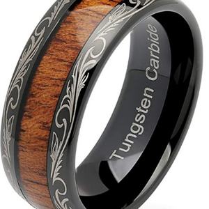 Anneau en acier titane pour hommes et femmes, nouvelle tendance européenne et américaine, fil rouge, blanc et argenté, 2023 - Product Image 4