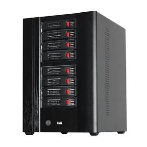 Nas case storage server case hot swap 8 bays mini itx nas industrial server chassis for home use