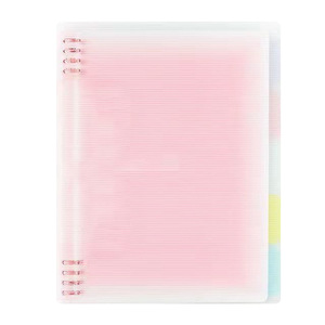 Colorful PVC PP Waterproof A6 A5 A4 Spiral Cover School Planners Journal <b>Notebook</b> for Loose Leaf Sheets - Product Image 1