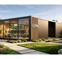 Skyacross Container Factory : Bâtiment préfabriqué moderne pour jardin, extérieur, salle de sport, studio, bureau, abri ou maison