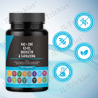 JULONG Supply OEM/ODM Marque privée Supplément K2 + D3 Quercétine Sarracénie Capsule tout-en-1 Capsule NAC + ZinC