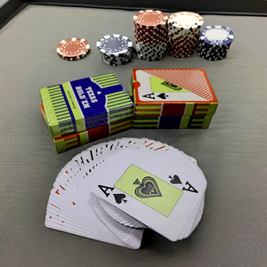 Cartes à jouer en plastique de <span class=keywords><strong>poker</strong></span> Texas Hold'em de haute qualité, logo personnalisé, imperméable, PVC, fabriquées par un fabricant de <span class=keywords><strong>poker</strong></span> - Product Image 2