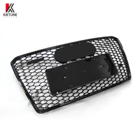 Grille de calandre de voiture KIETUNE RS7 en nid d'abeille, plastique ABS de haute qualité avec installation facile pour Audi A7 2012-2015