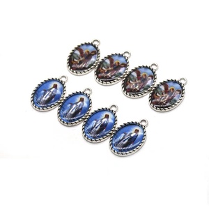 2.4*1.6cm 묵주 목걸이 가톨릭 보석 액세서리 아연 합금 펜던트 메달 <span class=keywords><strong>St</strong></span>.<span class=keywords><strong>Joseph</strong></span> 에폭시 이미지 - Product Image 5