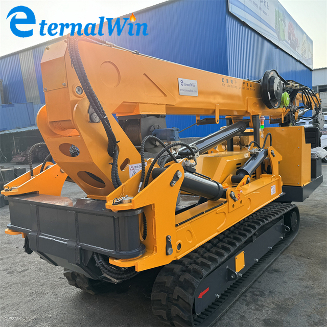 3 Ton 5t Telescopic Boom Spider Crane Crawler Spider Crane With Imported Diesel Engine