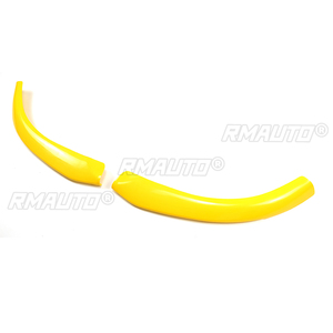 Une paire d'embouts de pare-chocs avant pour Dodge Charger Base 2015-2021, séparateur de spoiler jaune, diffuseur, accessoires 2018 2019 2020 - Product Image 3