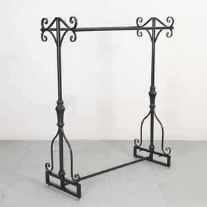 Estante de ropa de pie de metal de un solo nivel, soporte de exhibición para ropa - Product Image 4