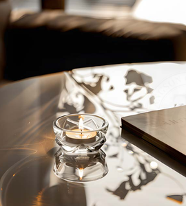 Hot Sale Glass Candlestick 4 Hple Tealight Candle Holder Home Interior Decor Candle Holders for <b>Christmas</b> Wedding Decoration - Product Image 4