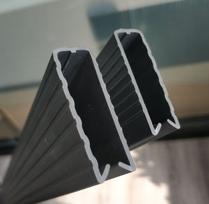 Kit d'occultation des panneaux de clôture de jardin PVC lattes rigides de confidentialité cadre métallique bande verticale 3D pour fil d'acier à faible teneur en carbone de 2.5m - Product Image 5