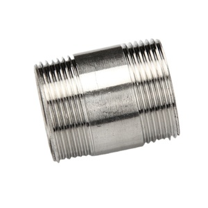 Thép không gỉ <span class=keywords><strong>SS304</strong></span> 316 phụ kiện đường ống DN25 1/2 ''bspt chủ đề đôi đầu đánh bóng nam ren núm vú - Product Image 2