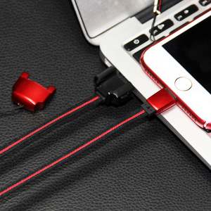 Câble de charge et de données USB portable à fixation rapide pour le cou, nouveau design, pour iPhone, Samsung, Xiaomi, Redmi, Motorola, <span class=keywords><strong>Lenovo</strong></span> - Product Image 5