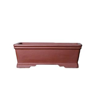 <b>Rectangular</b> Bonsai <b>Pot</b> Purple Clay Handmade Ceramic Small Desktop Planter Classic Style - Product Image 5