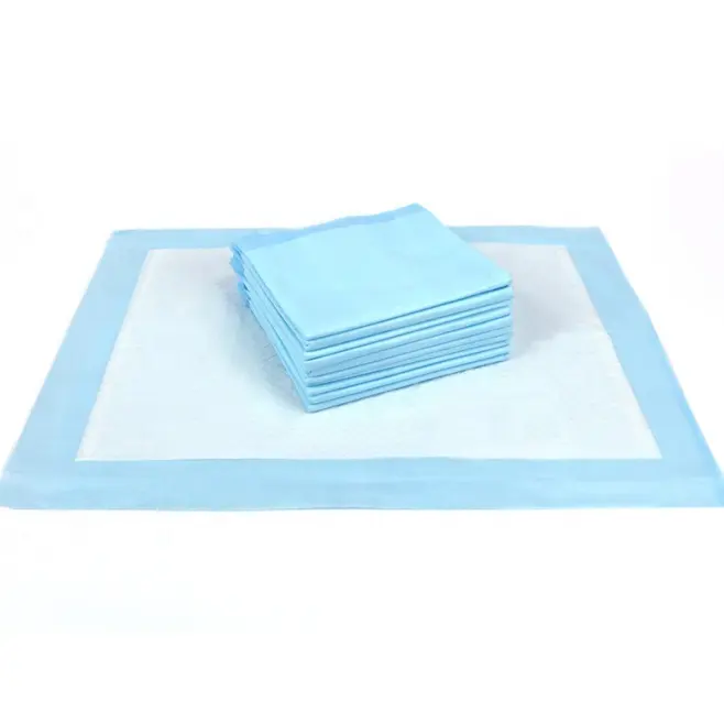 Manufacturer Super-Absorbent Waterproof Dog and Puppy Pet Training Pad Housebreaking Pet Pad Blue