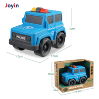 Jouet de simulation de véhicule en paille de blé, modèles de camion de pompiers, ambulance et voiture de police, plusieurs styles au choix