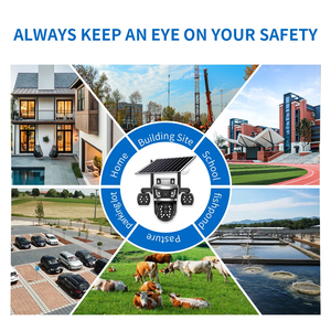 กล้องวงจรปิด V380 4G SIM พลังงานแสงอาทิตย์ ภายนอกอาคาร 4 เลนส์ 4MP ซูมออปติคอล ติดตามมนุษย์ 360 องศา °   กล้องวงจรปิด PTZ ไร้สาย บันทึกภาพได้ 24 ชั่วโมง - Product Image 4