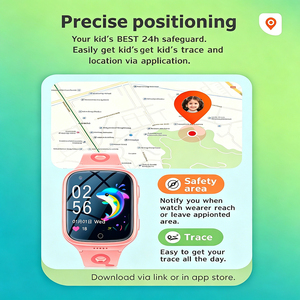 นาฬิกาสมาร์ทวอทช์เด็ก K9 4G พร้อมระบบระบุตำแหน่ง GPS กล้องถ่ายรูป วิดีโอคอล เกมปริศนา ระบบติดตามตำแหน่ง SOS สำหรับเด็กหญิงและเด็กชาย - Product Image 5