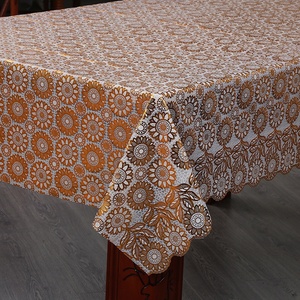 Khăn Trải Bàn Ren <span class=keywords><strong>Pvc</strong></span> In Hình 1.37*20M Màu Be Cuộn Khăn Trải Bàn Ren Chống Dầu 137Cm 54" - Product Image 3