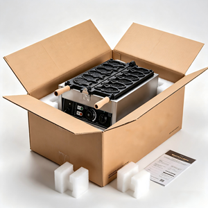 เตาอบวาฟเฟิลไฟฟ้าแบบพกพา 220V รุ่นใหม่ ผลิตภาพสูง 10 ช่อง ดีไซน์สแตนเลส เหมาะสำหรับร้านเบเกอรี่ ร้านอาหาร บริการอาหารว่าง - Product Image 6