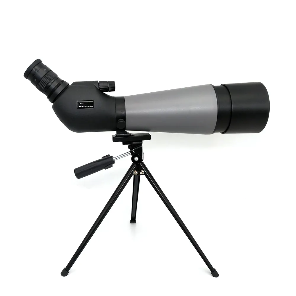 20-60x80 HD Spotting Scopes with Tripod and Smartphone Adapter Zoom BAK4 Prism FMC Lens Telescope for Target Shooting Bird Watch