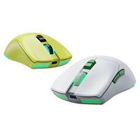 Souris de jeu ergonomique filaire légère, interface USB 6 pouces, RGB large gamme 6400 dpi, molette de défilement quatre directions, suivi laser
