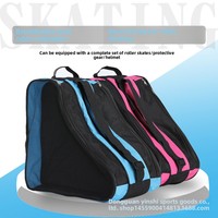 Sac à dos triangulaire unisexe en PU à trois couches pour enfants, idéal pour le roller et le patinage en ligne