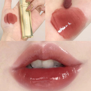 Cappuvini Jelly <span class=keywords><strong>Lip</strong></span> Glaze <span class=keywords><strong>Lip</strong></span> Tint Tahan Lama Kosmetik Cair Pelembab Bibir Lipstik Kristal Korea Glass <span class=keywords><strong>Gloss</strong></span> - Product Image 2