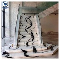 Prima Factory Custom ized Luxus Treppe Innentreppe Marmor Quarz Stein Schritte Gerade Treppe