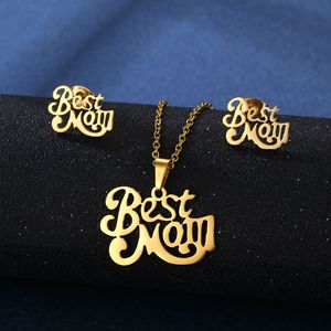 12 estilos Día DE LA MADRE Carta Amor mamá colgante 18K chapado en oro de acero inoxidable amor mamá collar conjunto joyería <span class=keywords><strong>al</strong></span> <span class=keywords><strong>por</strong></span> <span class=keywords><strong>mayor</strong></span> para mujeres - Product Image 6