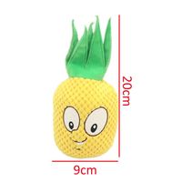 Échantillon Gratuit d'Usine, Écologique, Fruits et Légumes Réalistes de Luxe, Jouets à Mâcher pour Chiens en Peluche Pomme, Poire, Ananas, Citrouille