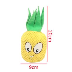 Échantillon Gratuit d'Usine, Écologique, Fruits et Légumes Réalistes de Luxe, Jouets à Mâcher pour Chiens en Peluche Pomme, Poire, Ananas, Citrouille - Product Image 3