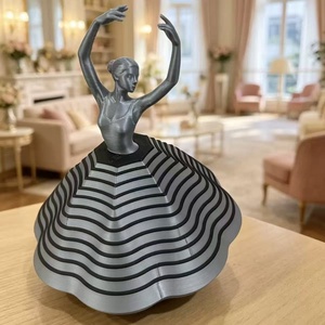 Figura de Bailarina Giratoria Impresa en 3D, Diseño Contemporáneo, Modelo QY-2888, Decoración para el Hogar - Product Image 6