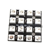 Modul driver LED RGB full color 2812 WS2812B-4*4 papan pengembangan lampu warna 16-bit