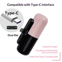 Batterie externe 5000 mAh à charge rapide certifiée CE 10W, chargeur d'urgence portable, utilisation extérieure, interfaces Type-C, 18650