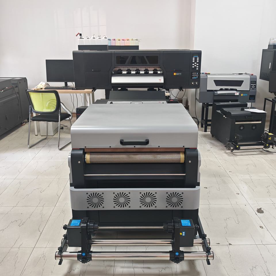 Automatic 2-Head I3200 Digital DTF Printer and 60cm New Shaker Powder ...