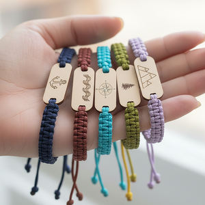 Fabricante Atacado Evento Acesso Controle Reciclável Eco Ajustável Tecido Inteligente Pulseira RFID NFC Madeira Pulseira - Product Image 4