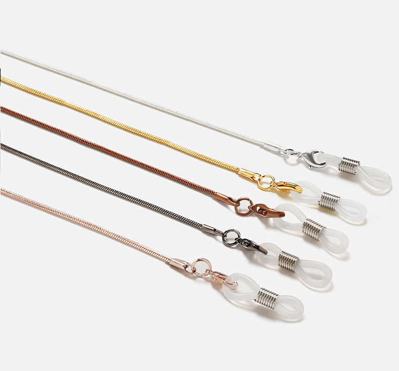 Лидер продаж 2020, новинка, цепочка для очков, поплавковая цепочка для солнцезащитных очков, модная цепочка для солнцезащитных очков высокого качества, змея 18K