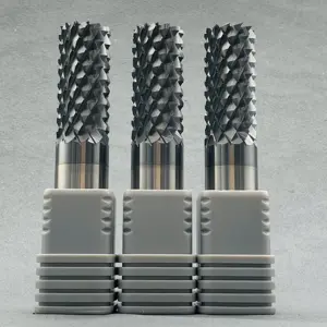 COWEE-HRC65 Tungsten Carbide Corn Teeth Router Bits End Mill com diamante para PCB