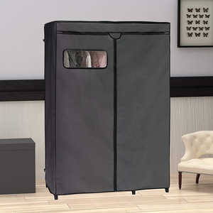 Funda <span class=keywords><strong>para</strong></span> Armario <span class=keywords><strong>de</strong></span> Tela <span class=keywords><strong>de</strong></span> Doble Barra con Cremallera Resistente - Product Image 2