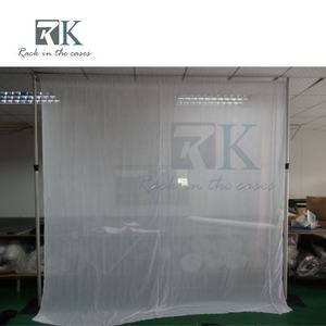 RK Fondo de tela de gasa de 30x10 pies, blanco, de montaje rápido, con estructura de aluminio/acero, garantía de 3 años para bodas y ferias comerciales - Product Image 4