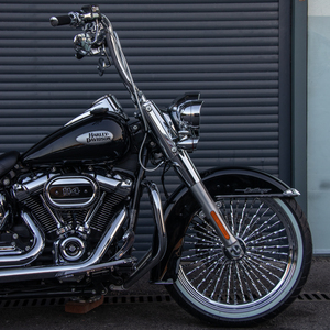 Mâm xe máy Chrome, chống rung, dành cho Harley, trước sau, bền, kiểu Cali Spoke, dành cho xe đời 2012 trở lên, Heritage Slim Deluxe - Product Image 4