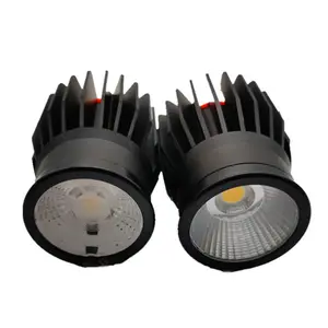 Módulo de led redondo gu10, luminária embutida downlight, 50mm mr16, branco quente, led, módulo mr16 gu10 15w