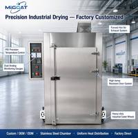 Four de séchage industriel en acier inoxydable 304 à convection forcée pour le durcissement des poudres, le vulcanisation du caoutchouc en laboratoire et le traitement thermique