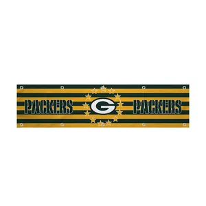 Green Bay Packers High quality Customized Football Fans 2x8ft Flag NFL Gift Man Cave Banner