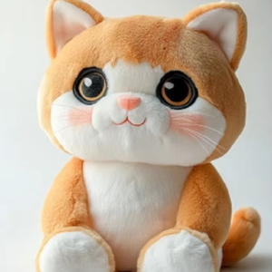 OEM personalizado simulación de peluche de dibujos animados lindo gato naranja gato regalo de los niños Regalo de Cumpleaños juguetes de peluche de animales de peluche Juguetes - Product Image 1