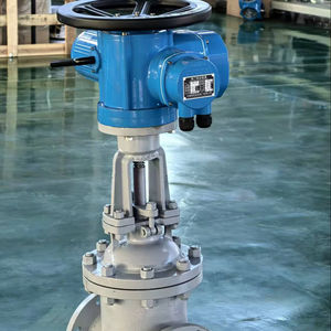 Válvula de Portão Chinesa JINWEI Tipo On-Off IP67 Controle Remoto Elétrico Redutor de Pressão de Água Resiliente DN50-DN600 - Product Image 1